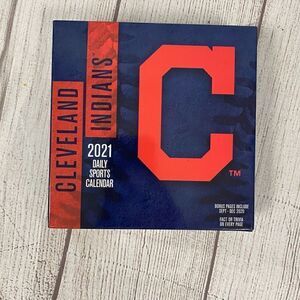 Cleveland Indians collectible 2021 sports calendar w/trivia new in box